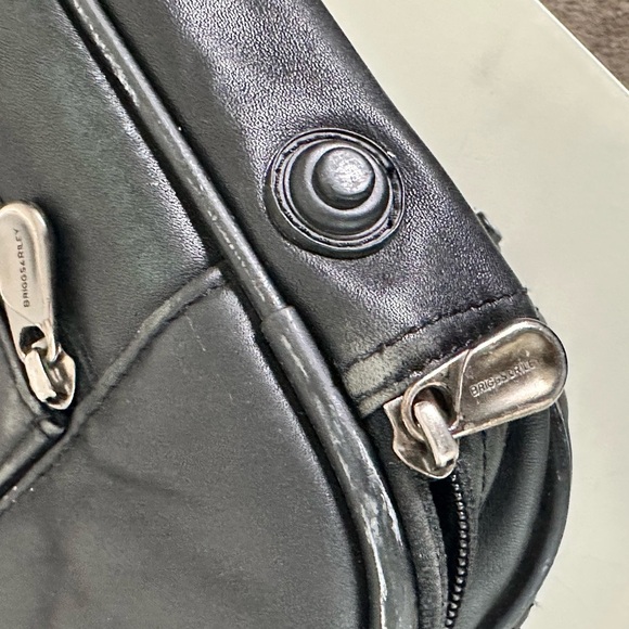 Briggs & Riley Black Leather bag - Picture 12 of 14